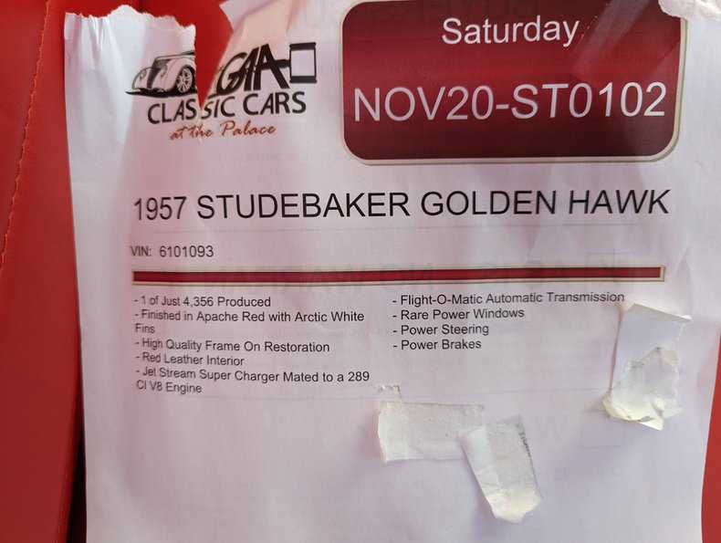 1957 Studebaker Golden Hawk 24