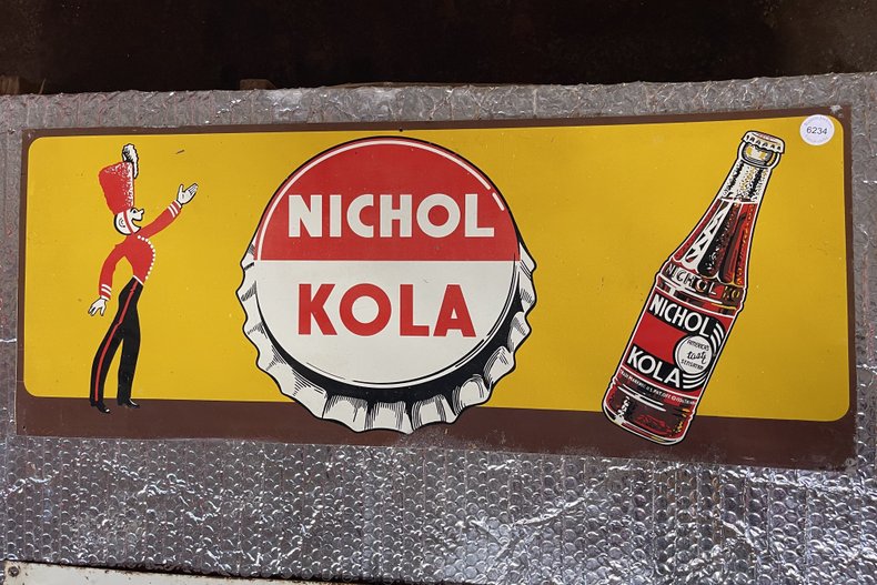 Original Nichol Kola Sign | GAA Classic Cars