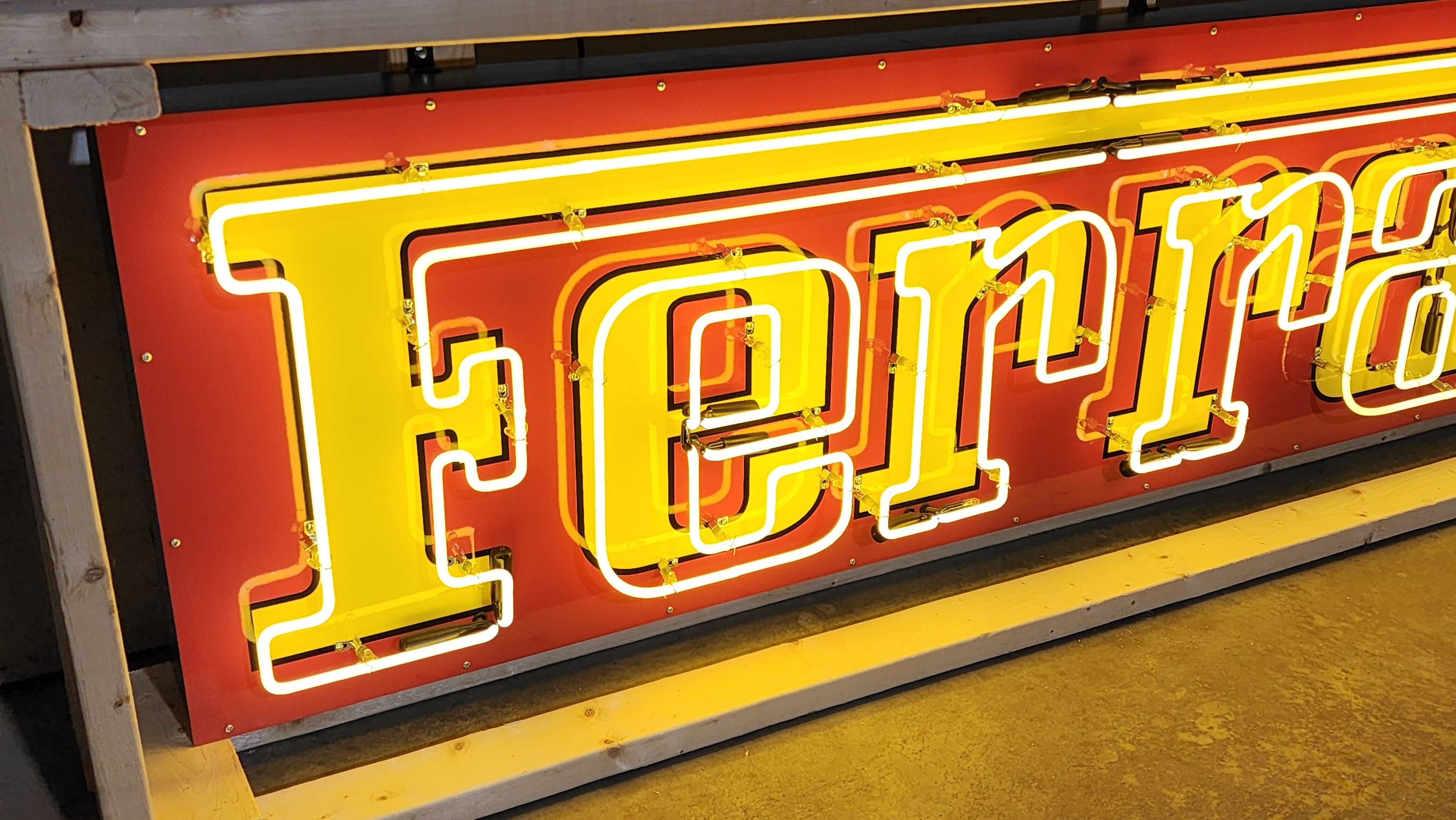 thumbnail image 2 of Handmade Vintage Ferrari Tin Metal Sign – 30cm – Bottle Top Bar Pub Art 2 of 5