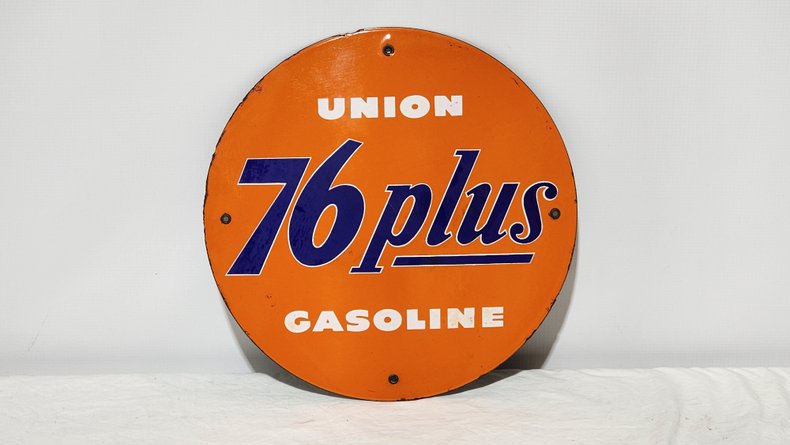 Original Union 76 Porcelain Pump Plate | GAA Classic Cars