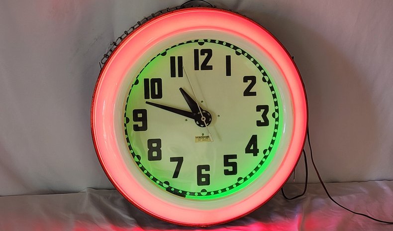 Original Cleveland Neon Clock | GAA Classic Cars