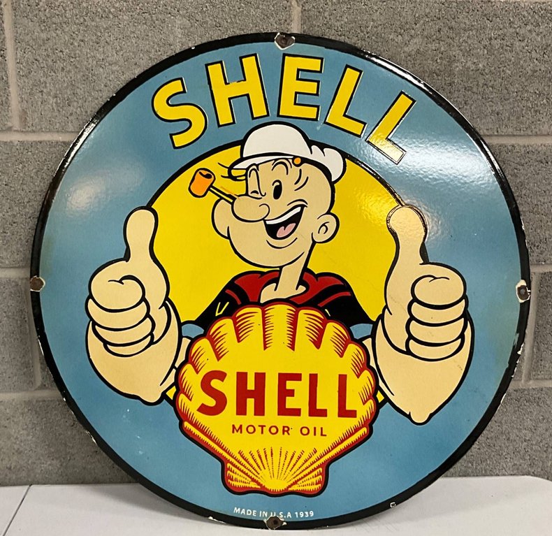 Shell Motor Oil Sign | GAA Classic Cars