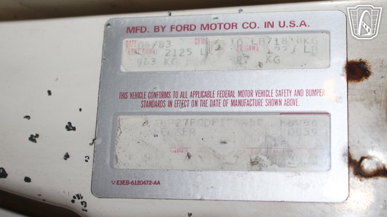 1983 Ford Mustang 167