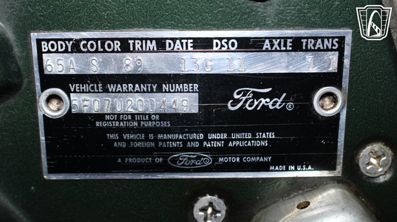 1965 Ford Mustang 153