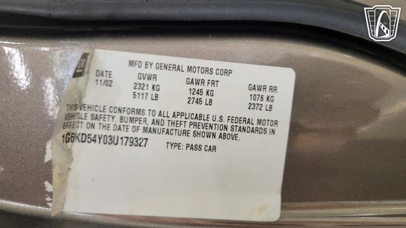 2003 Cadillac DeVille 186