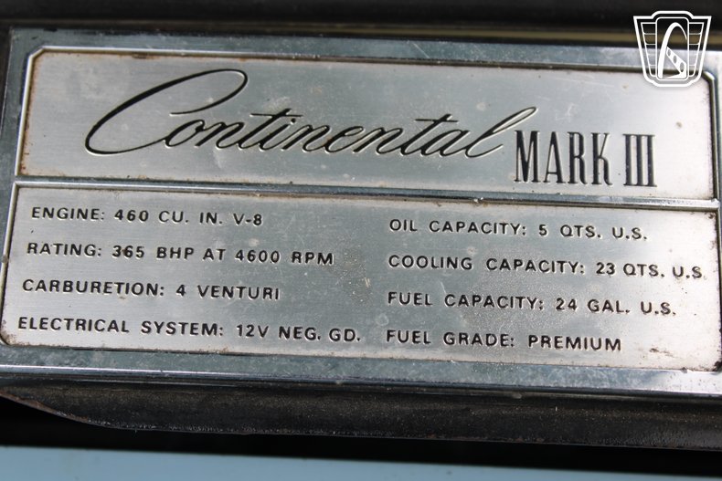 1970 Lincoln Mark III 103