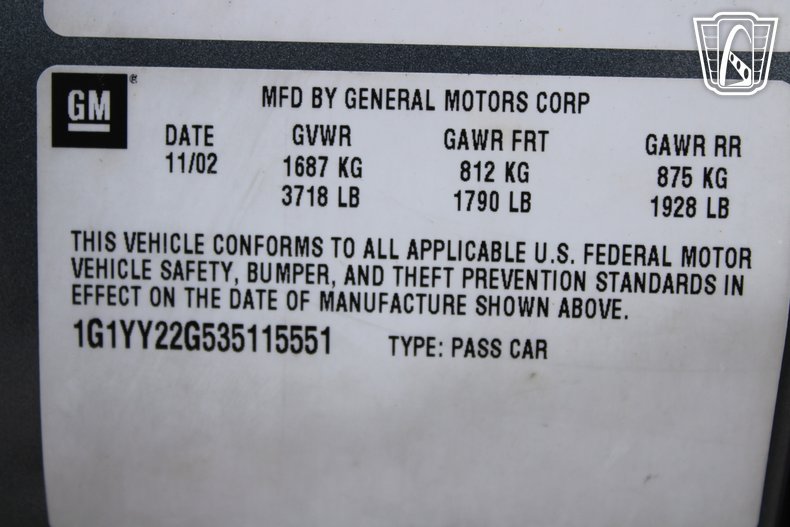 2003 Chevrolet Corvette 140