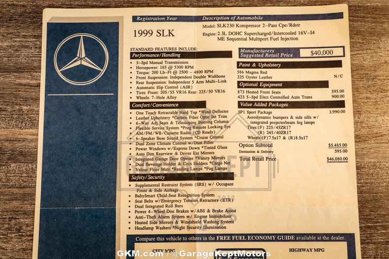 1999 Mercedes-Benz SLK230 173