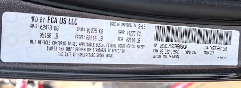 For Sale 2015 Dodge Challenger SRT Hellcat