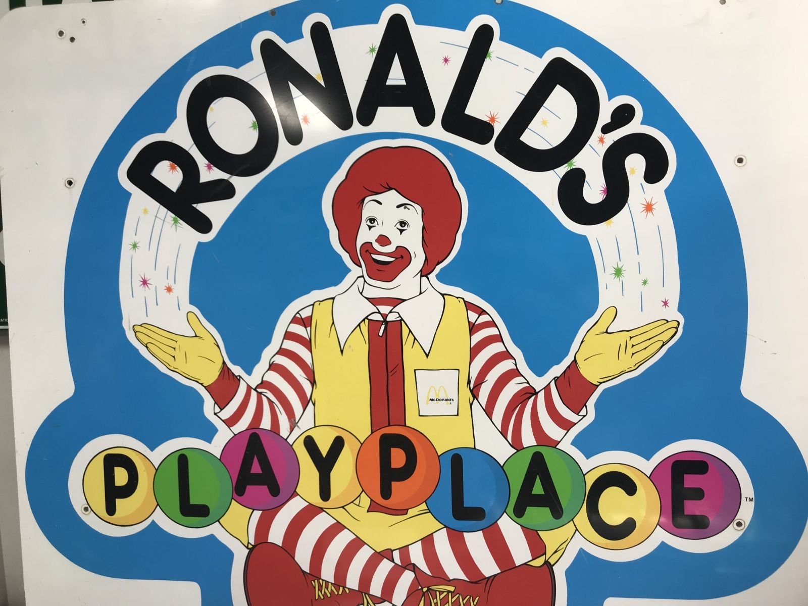 RONALD'S PLAYPLACE SIGN