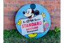  Porcelain Sign Standard Gasoline featuring MIckey Mouse