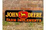  Porcelain Sign John Deere Farm Implements