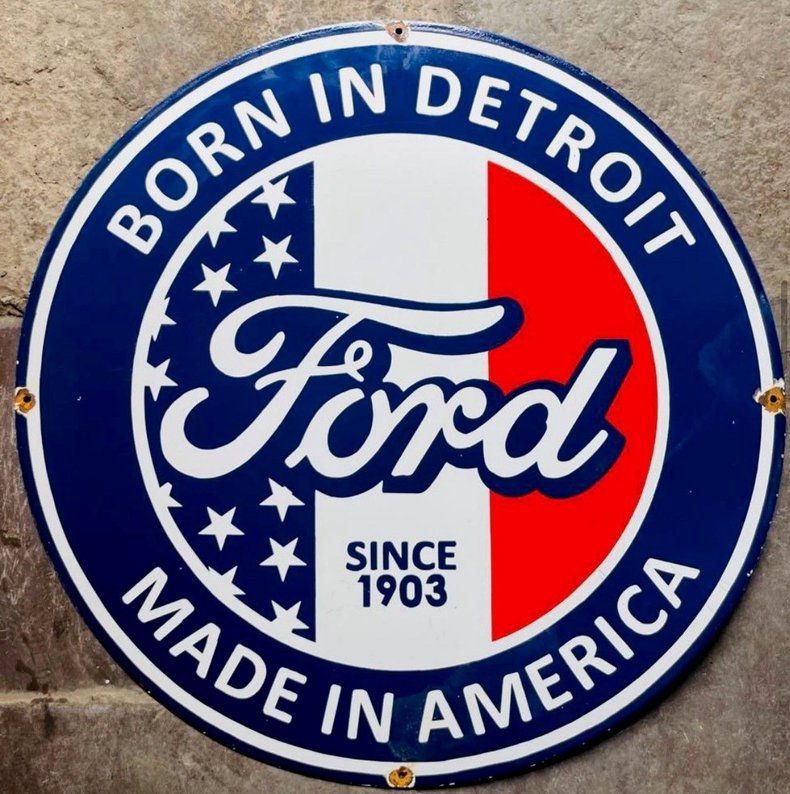 Porcelain Sign Ford | Dan Kruse Classics
