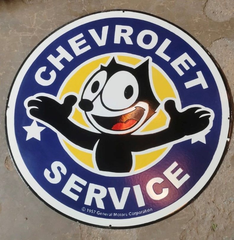 Porcelain Sign Chevrolet | Dan Kruse Classics