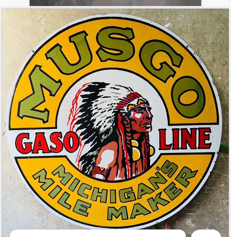 Porcelain Sign Musgo | Dan Kruse Classics