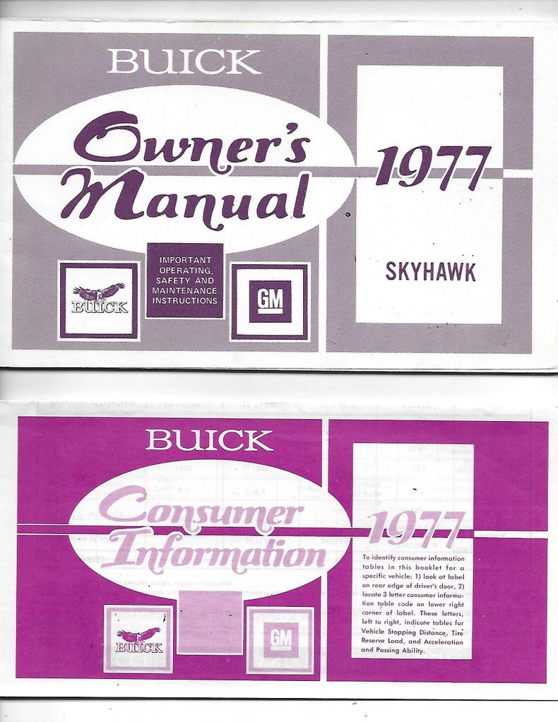 1977 buick skyhawk s