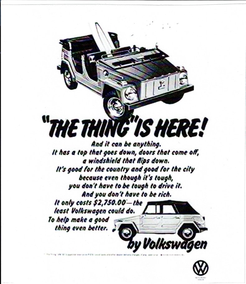 1973 volkswagen thing
