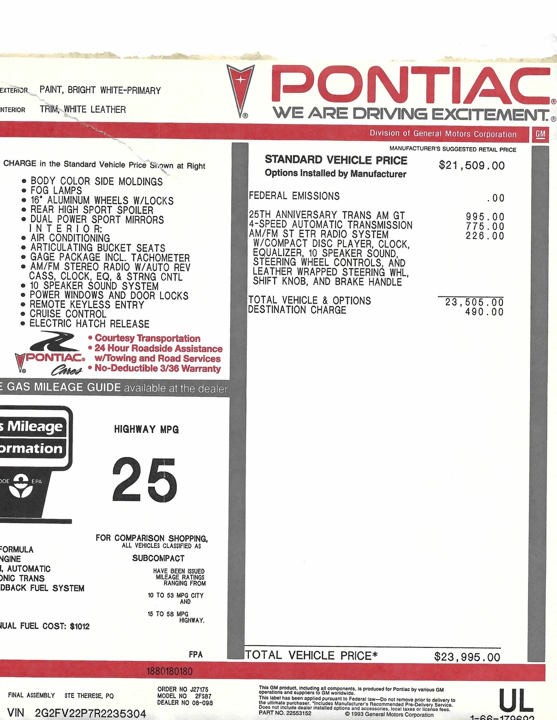 1994 Pontiac Firebird - Photo 20