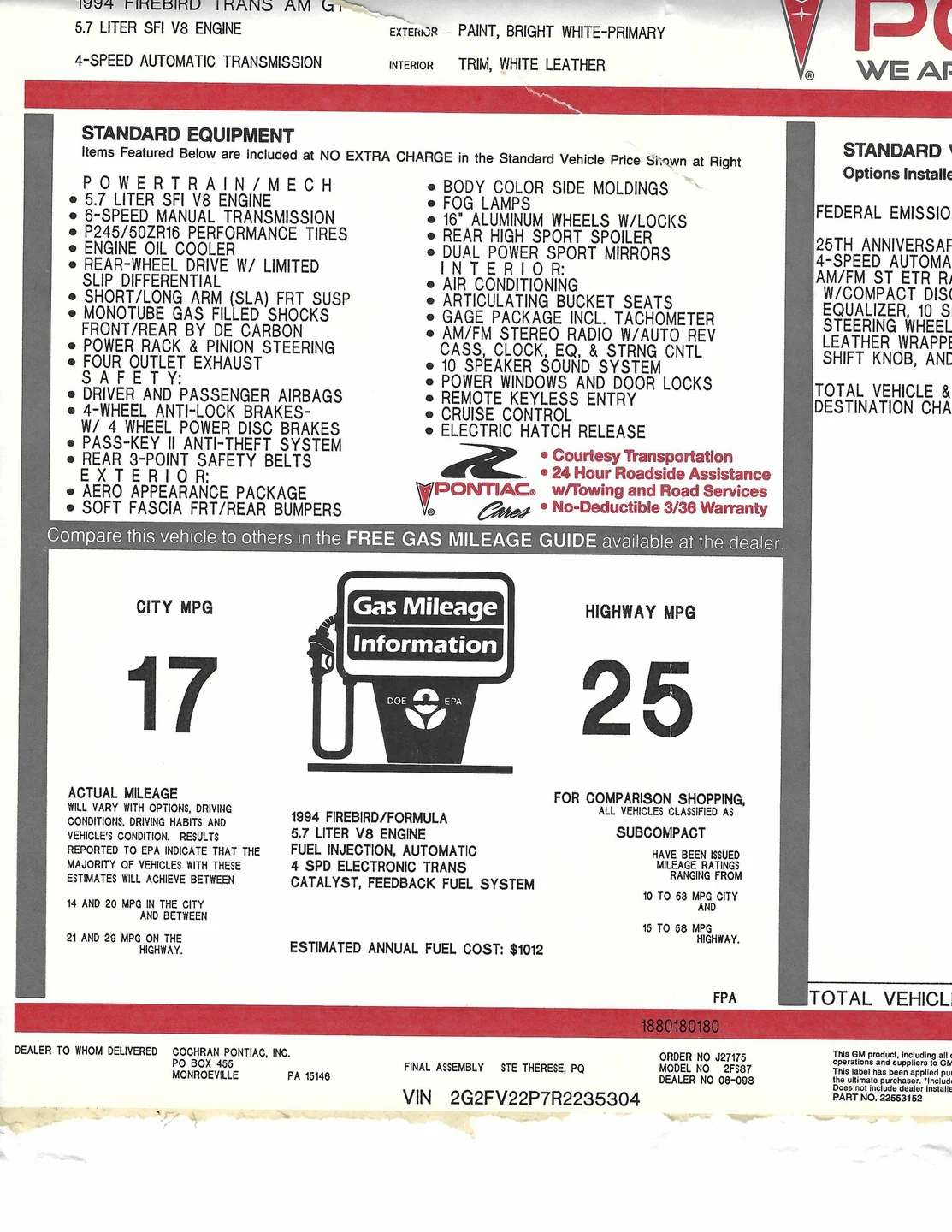 1994 Pontiac Firebird - Photo 19