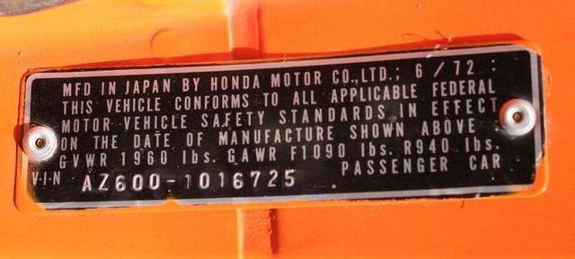1972 Honda Coupe Orange | Motoexotica Classic Cars