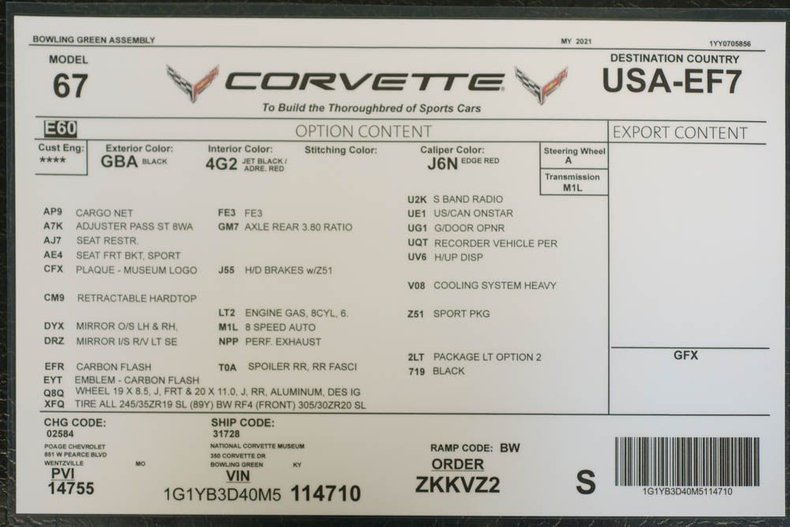 2021 Chevrolet Corvette 174