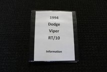 For Sale 1994 Dodge Viper RT/10 w/ 958 original miles.