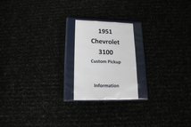For Sale 1951 Chevrolet 3100 Pickup Custom