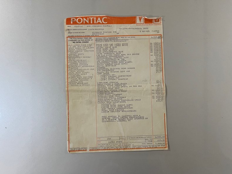 For Sale 1979 Pontiac Formula