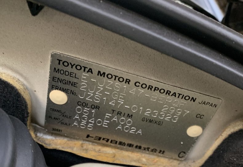 For Sale 1996 Toyota Aristo