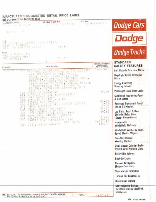 For Sale 1969 Dodge Dart Swinger