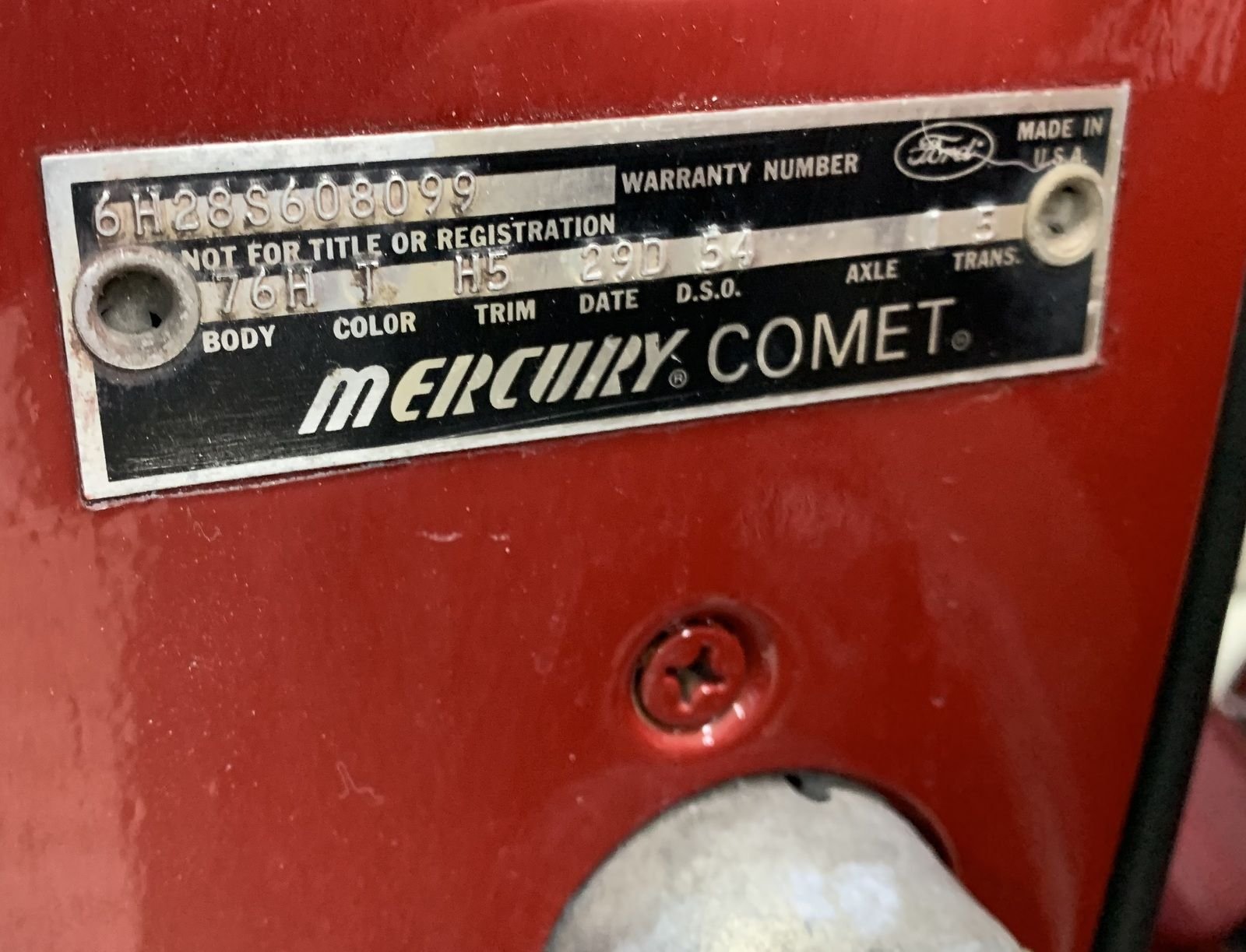For Sale 1966 Mercury Comet