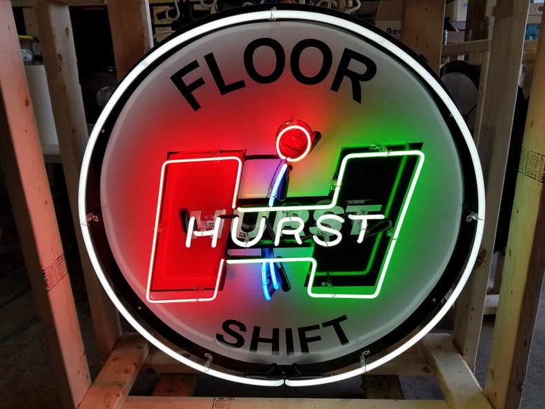  Hurst Floor Shift Tin Neon Sign