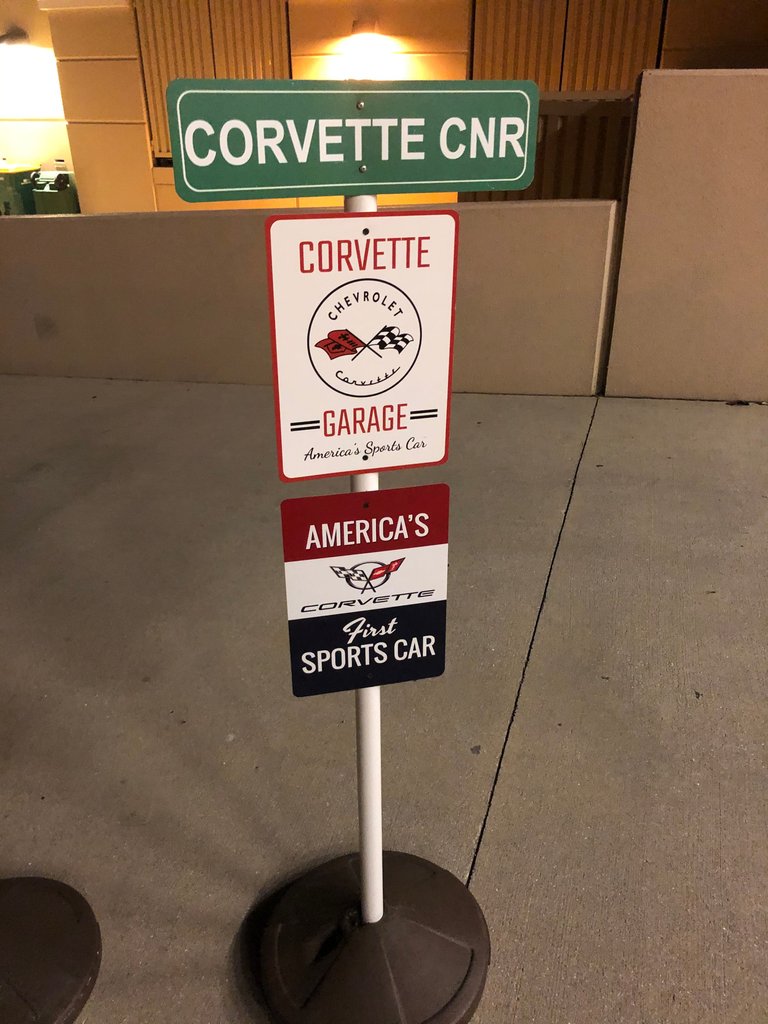  Corvette Corner Sign 