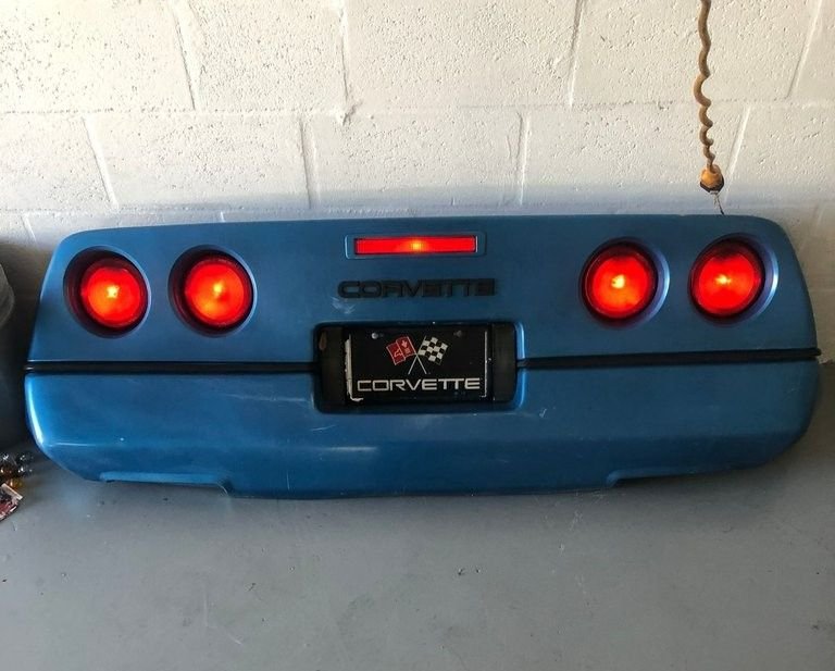  Blue Corvette Wall Hanging 
