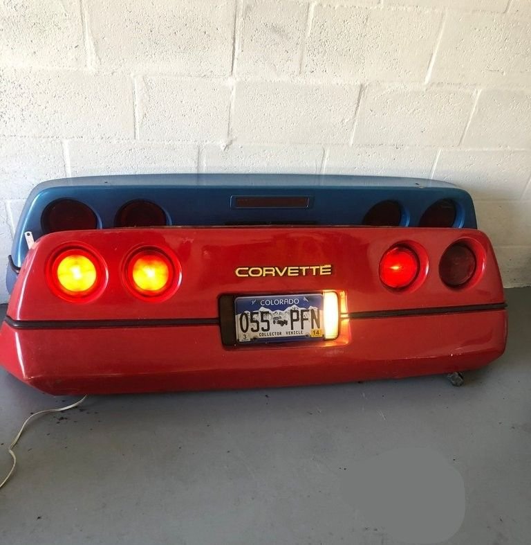  Red Corvette Wall Hanging 