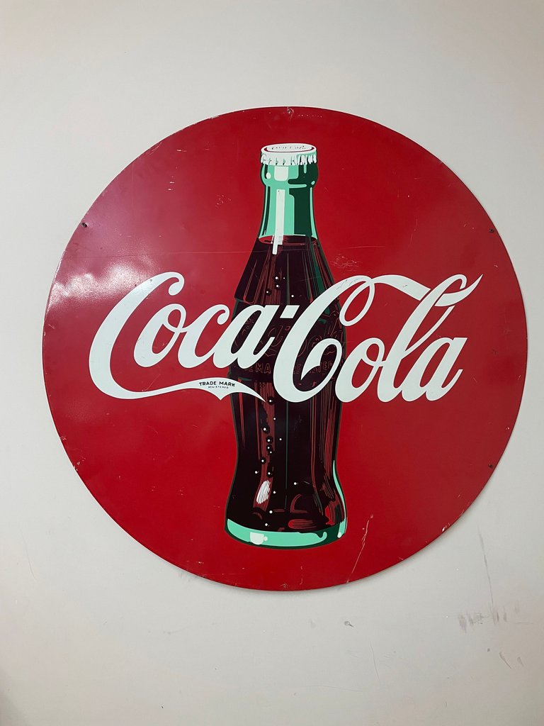  Coca-Cola Metal Button Sign