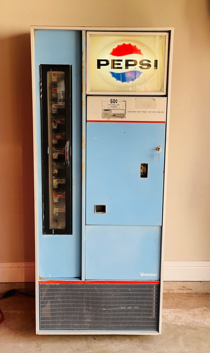 1960 pepsi vending machine