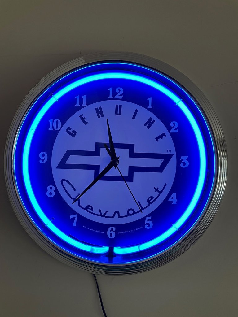  Chevrolet Neon Clock 