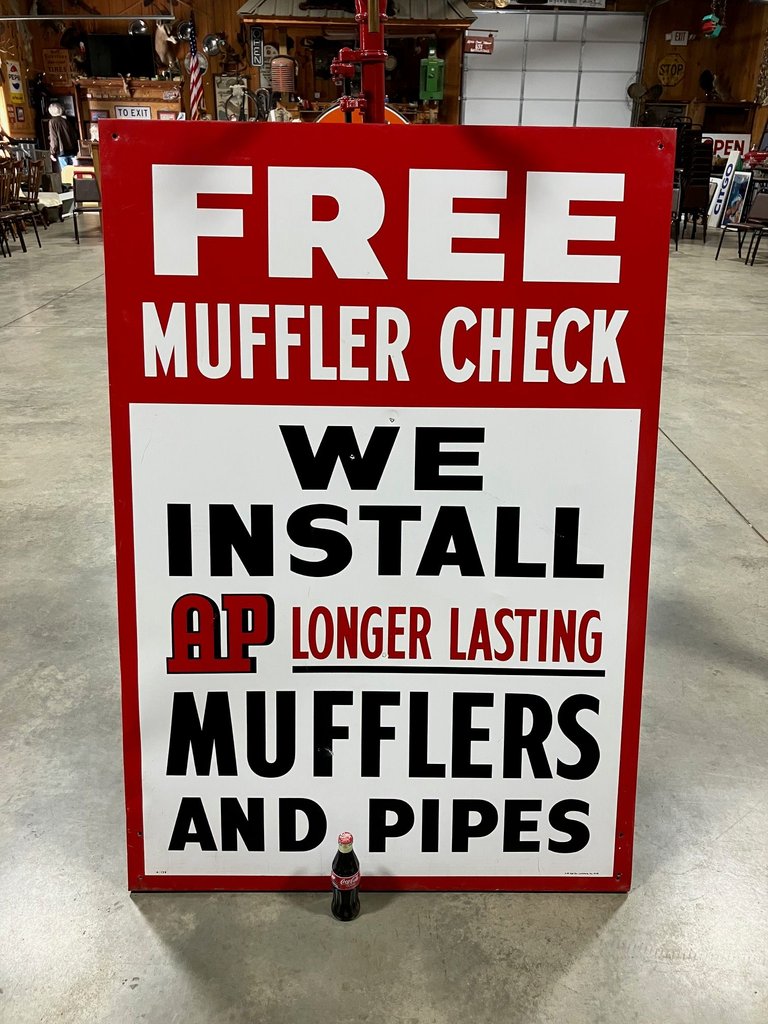  Free Muffler Check Sign 