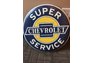  Chevrolet Super Service Button Sign 