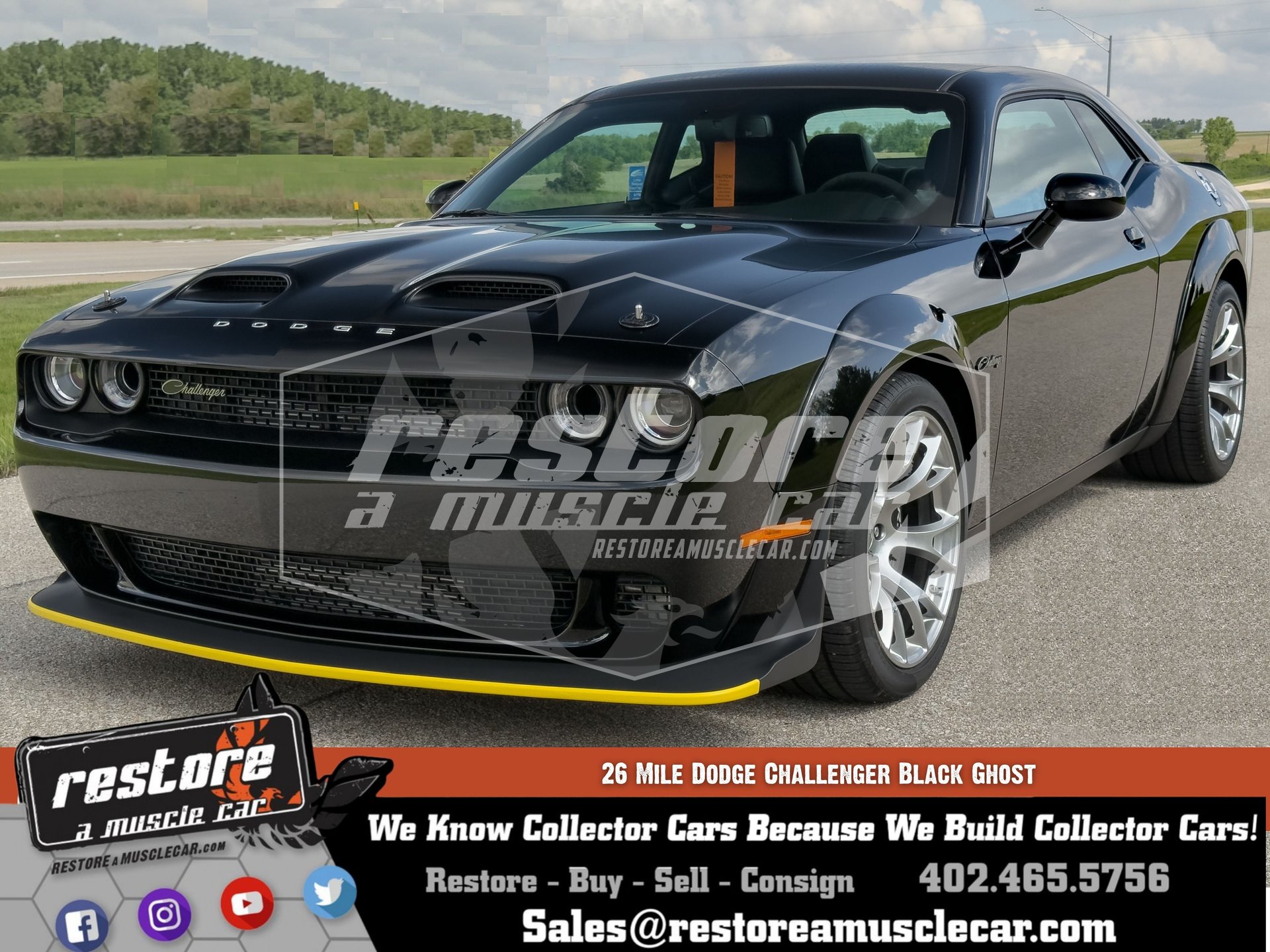 2023 dodge challenger 26 mile black ghost