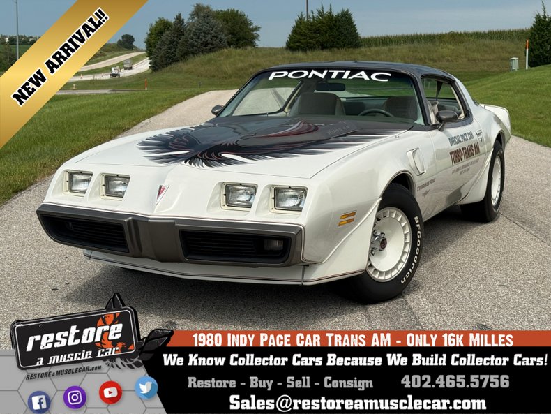 1980 Pontiac Trans AM Indy Pace Car