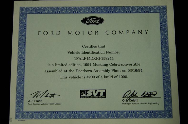 For Sale 1994 Ford Mustang
