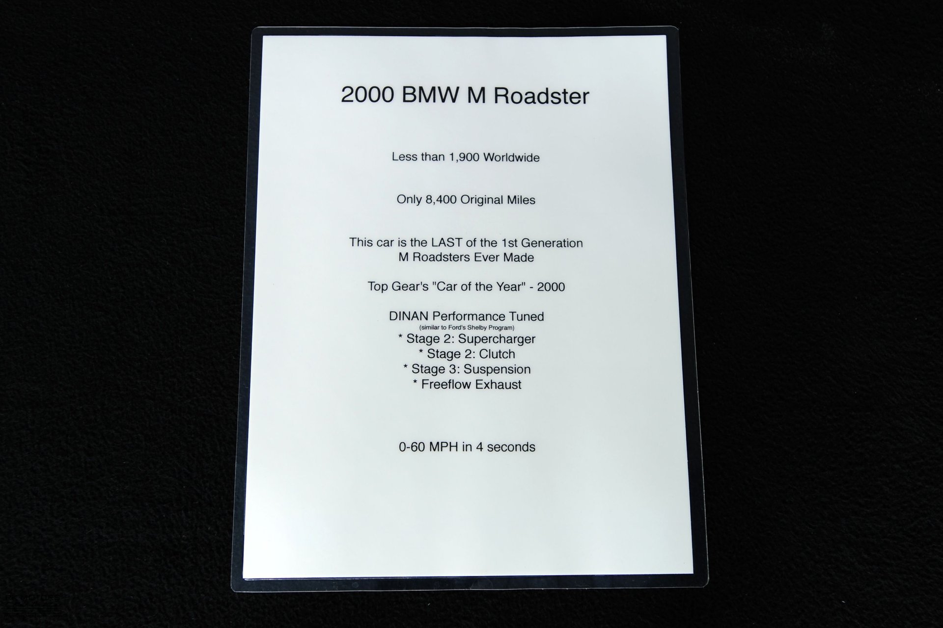 For Sale 2000 BMW Z3