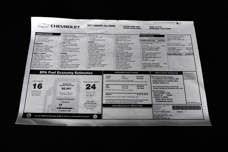 For Sale 2011 Chevrolet Camaro