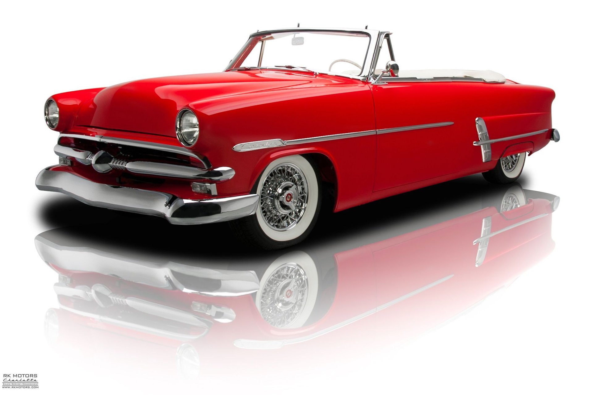 Factory Photo Ref. # 42435 1953 Ford Crestline V8 Sunliner Convertible Coupe 