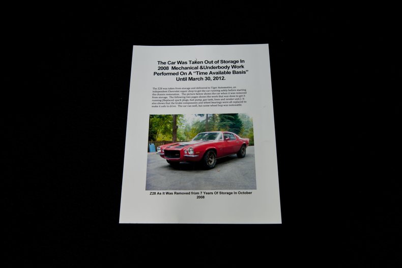 For Sale 1972 Chevrolet Camaro