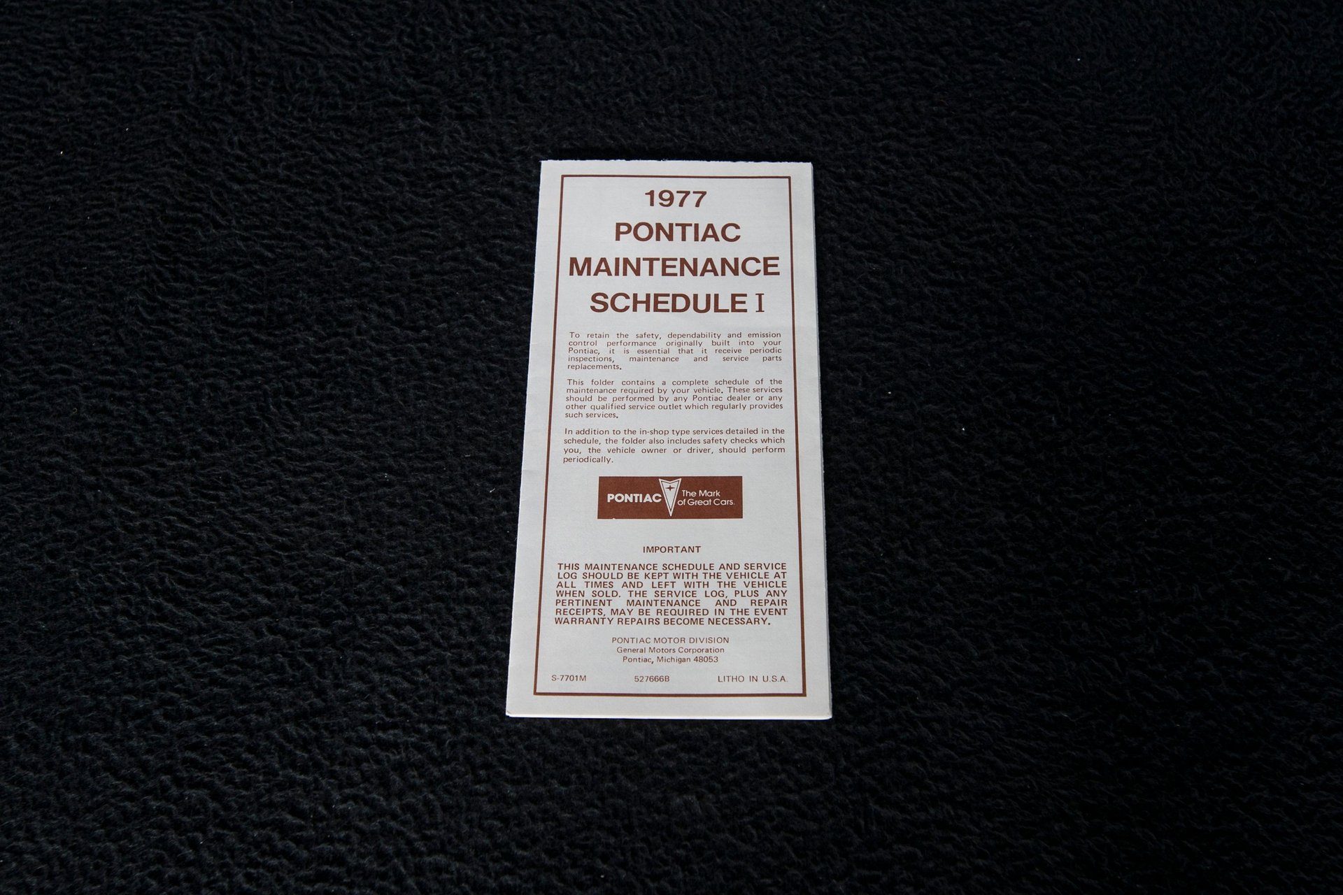 For Sale 1977 Pontiac Firebird