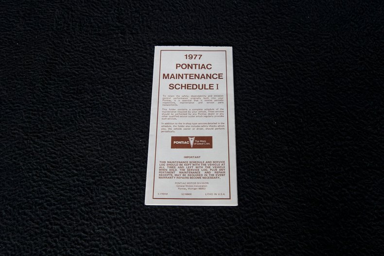 For Sale 1977 Pontiac Firebird