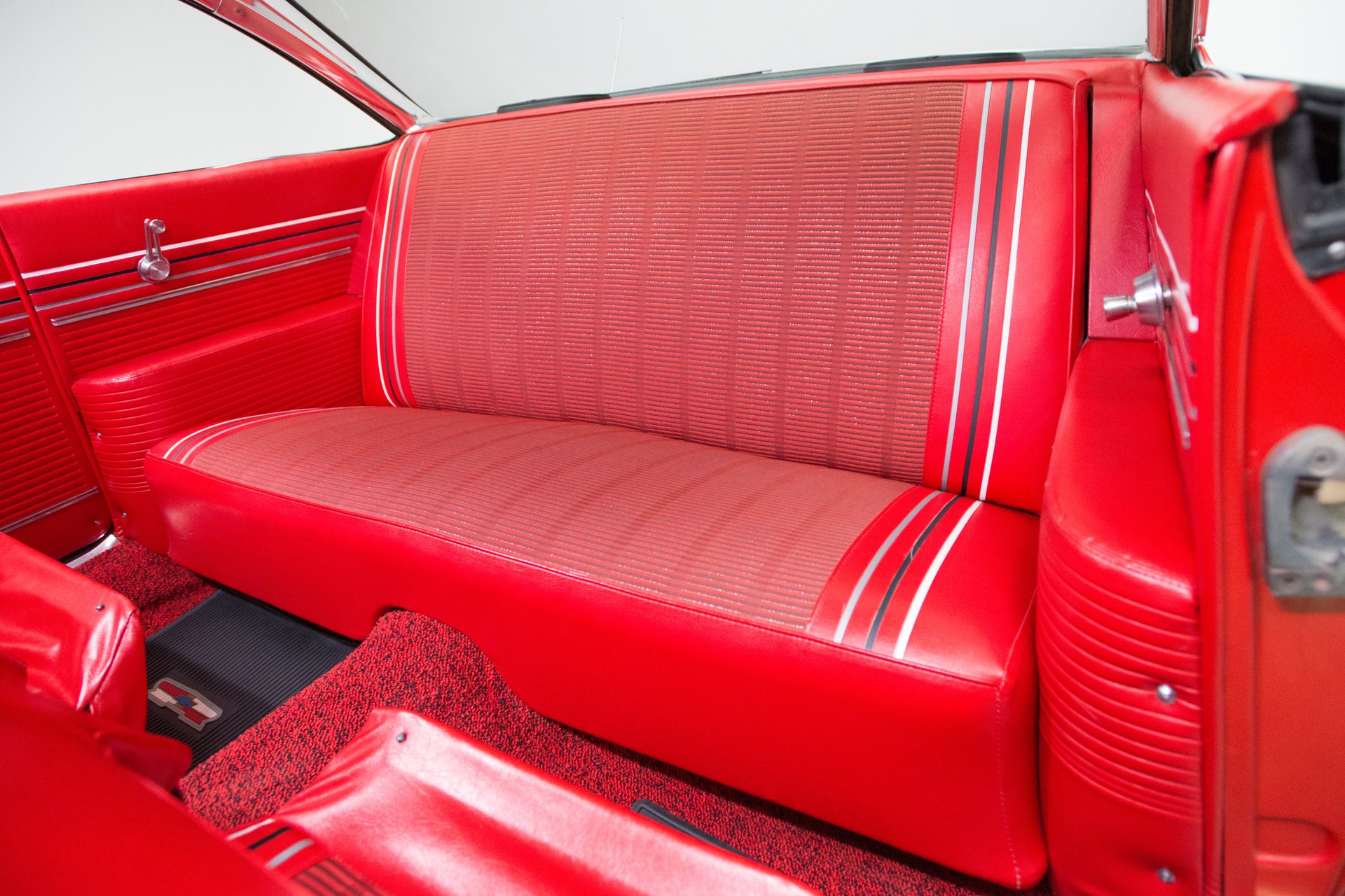 1961 Chevrolet Bel Air & Biscayne 2 & 4 Door Sedan 6 Bow Acme Auto Headlining 61-1404-127-9 Red Replacement Headliner 